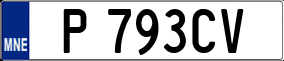 Trailer License Plate